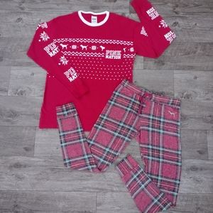 ☃️PINK VS holiday lounge wear bundle☃️